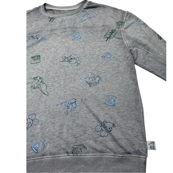 Disney Ink and Paint Gray Sweatshirt - Picture 9 of 10